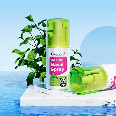 calidad 60 ml Spray nasal salino Clea de mentaNota para rinitis Alergias frías Nasal congestionado Nasal irritado fábrica