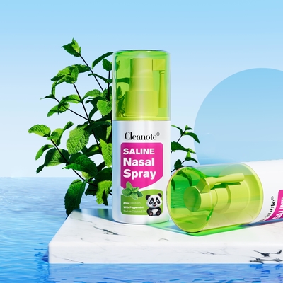 Mercado chino Spray nasal de menta salina 50 ml con aceite de menta 0,9% NaCl